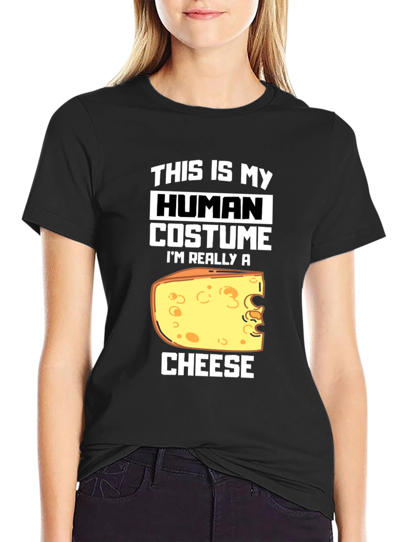 Human Costume Im Really A Cheese T-Shirt