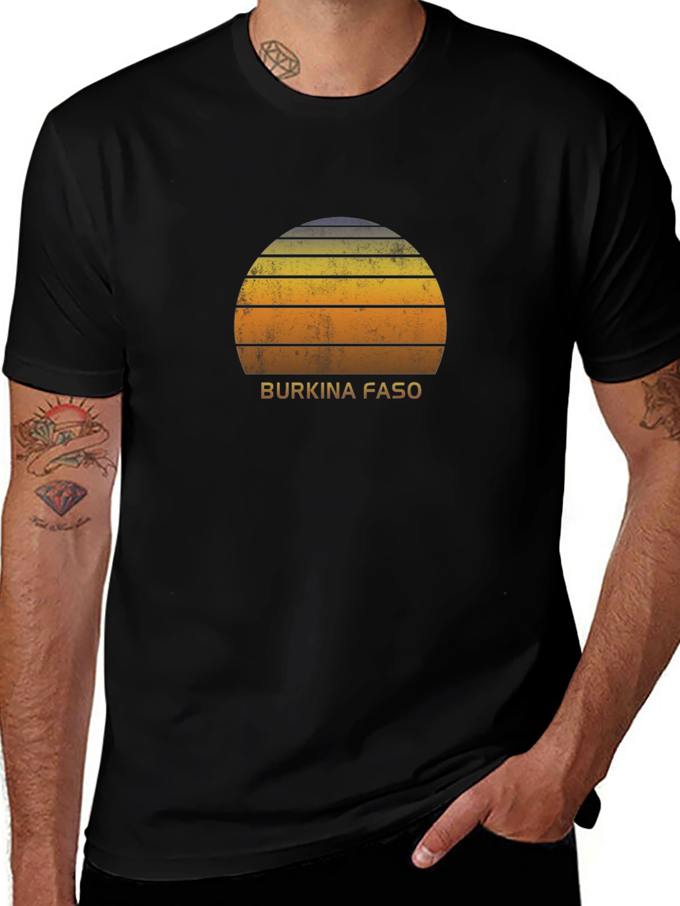 Burkina Faso Sunset Graphic T-Shirt