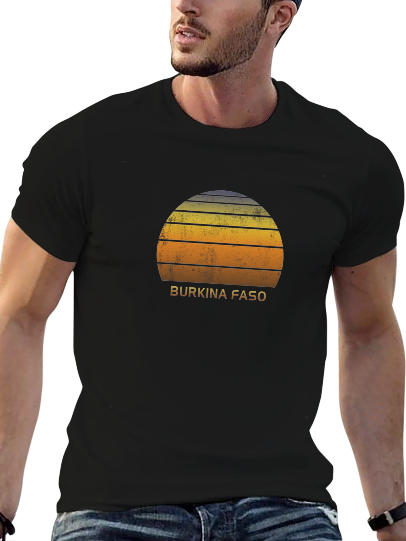 Burkina Faso Sunset Graphic T-Shirt