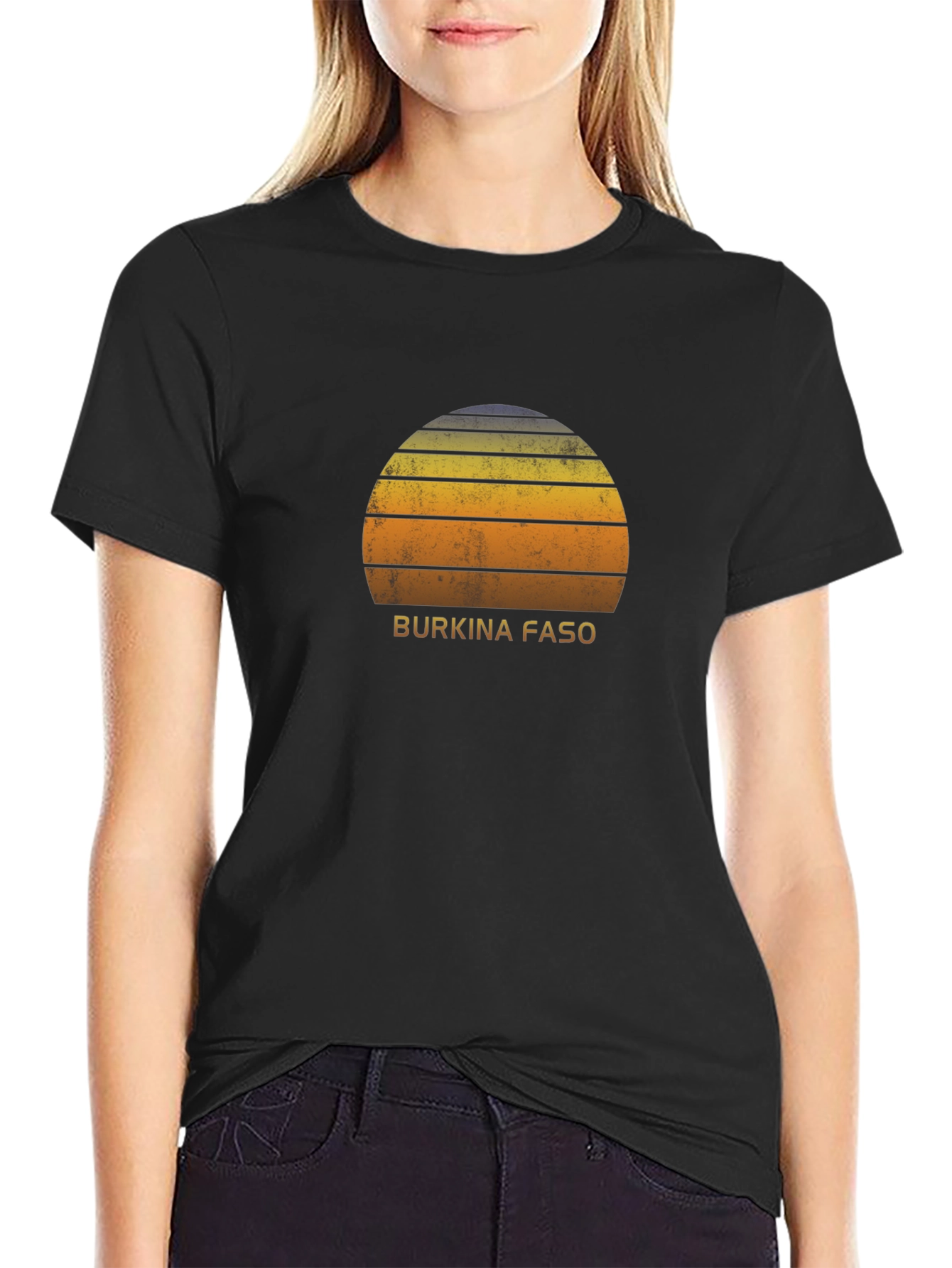 Burkina Faso Sunset Graphic T-Shirt