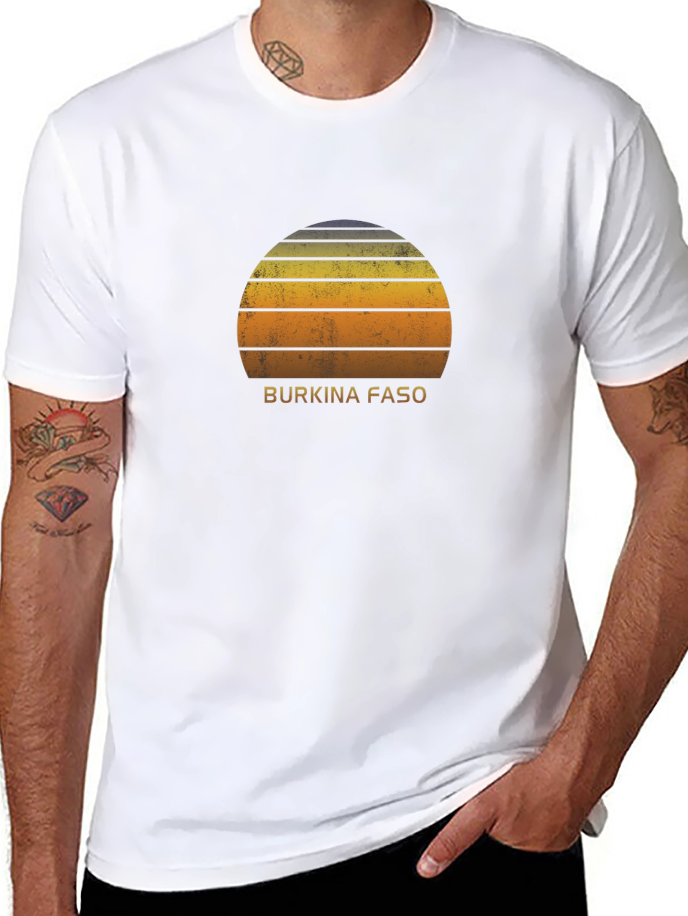 Burkina Faso Sunset Graphic T-Shirt