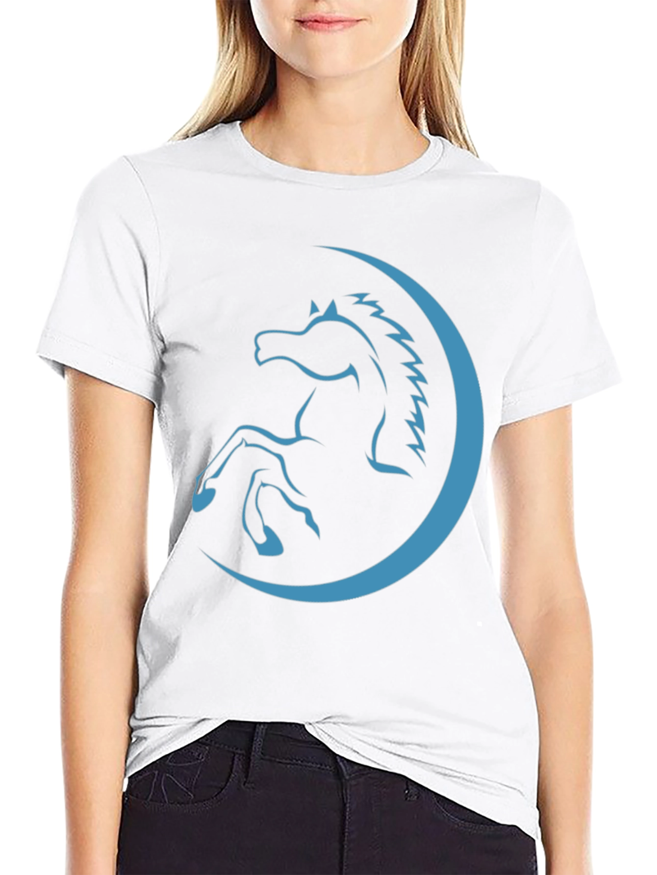 Black Horse Crescent Graphic Tee
