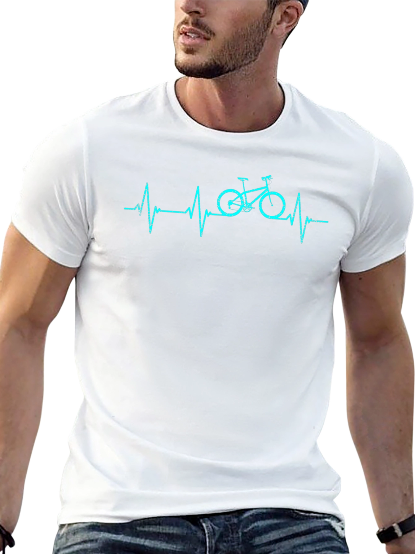 Cycling Heartbeat T-Shirt - Ride On!
