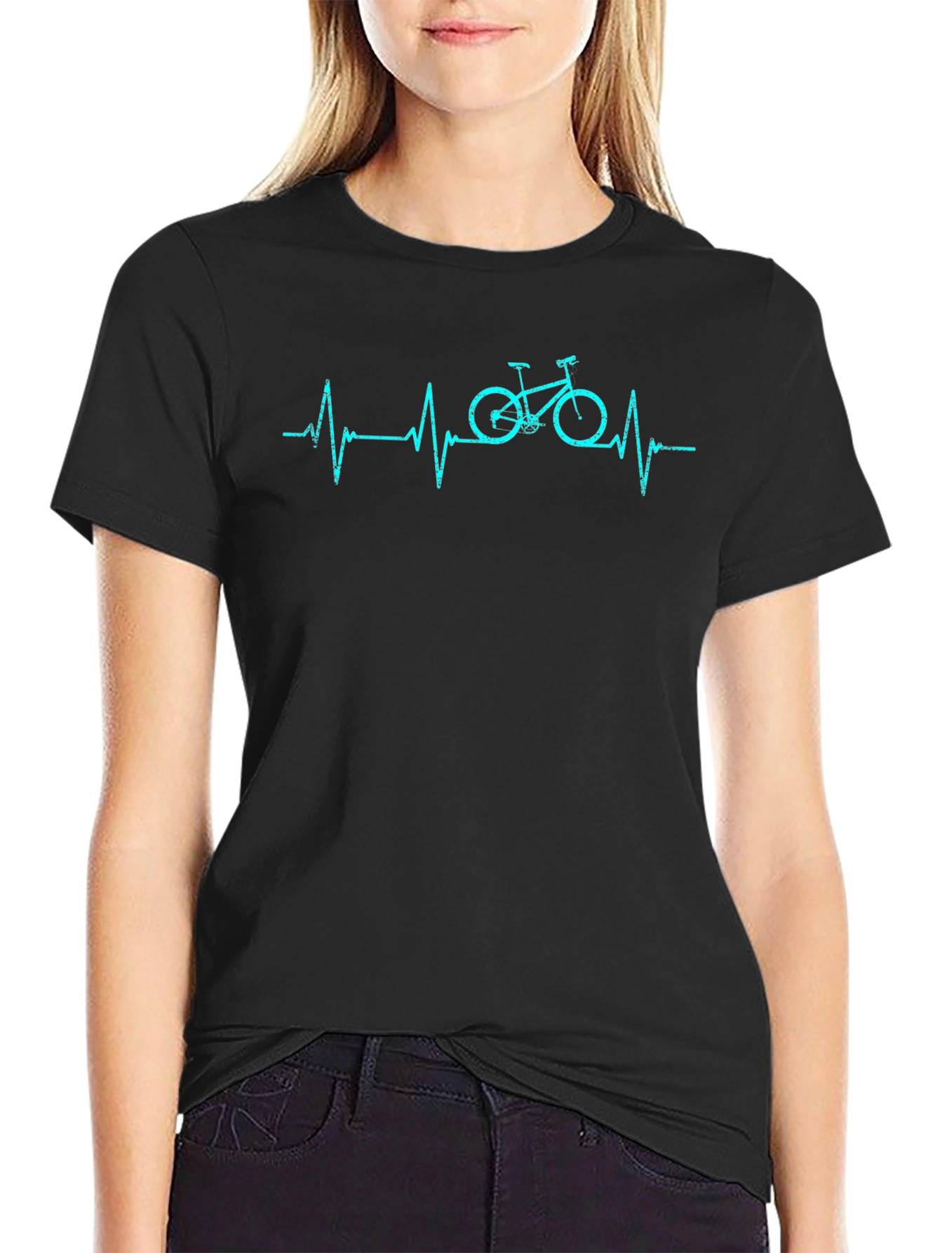 Cycling Heartbeat T-Shirt - Ride On!