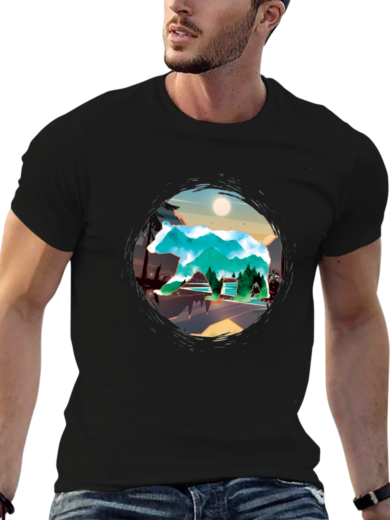 Bear Mountain T-Shirt - Nature Adventure Tee