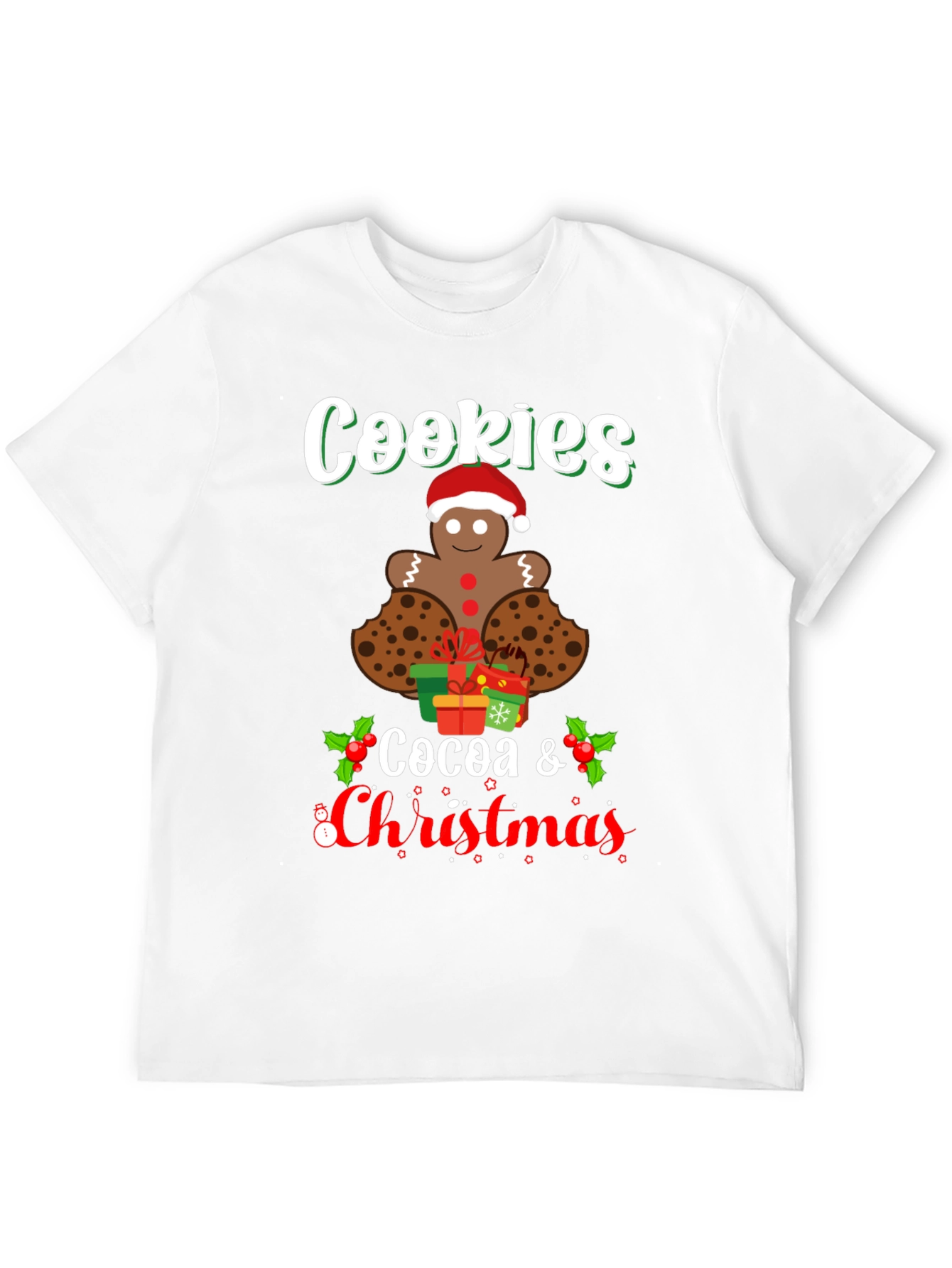 Cookies Cocoa Christmas T-Shirt - Holiday Tee