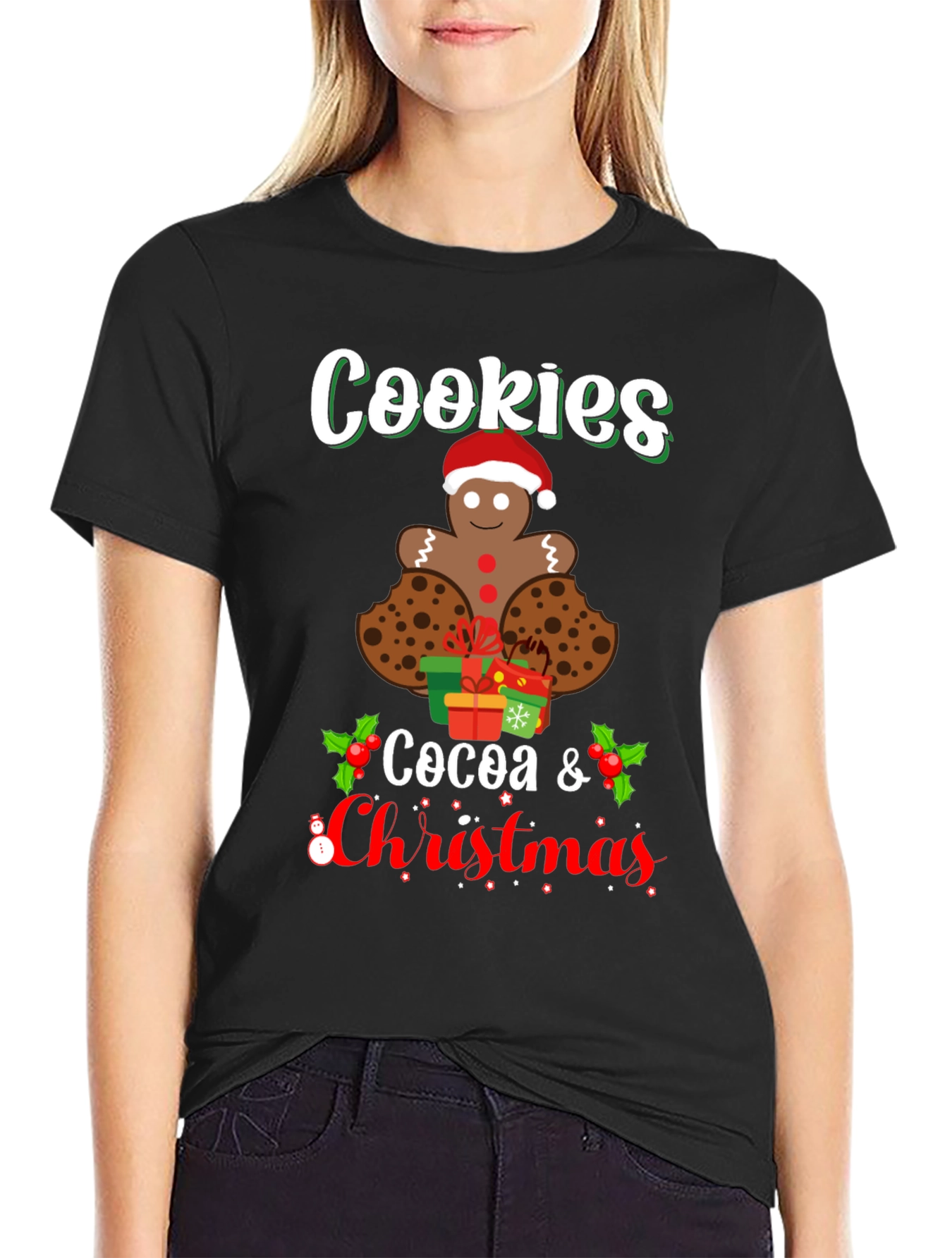 Cookies Cocoa Christmas T-Shirt - Holiday Tee