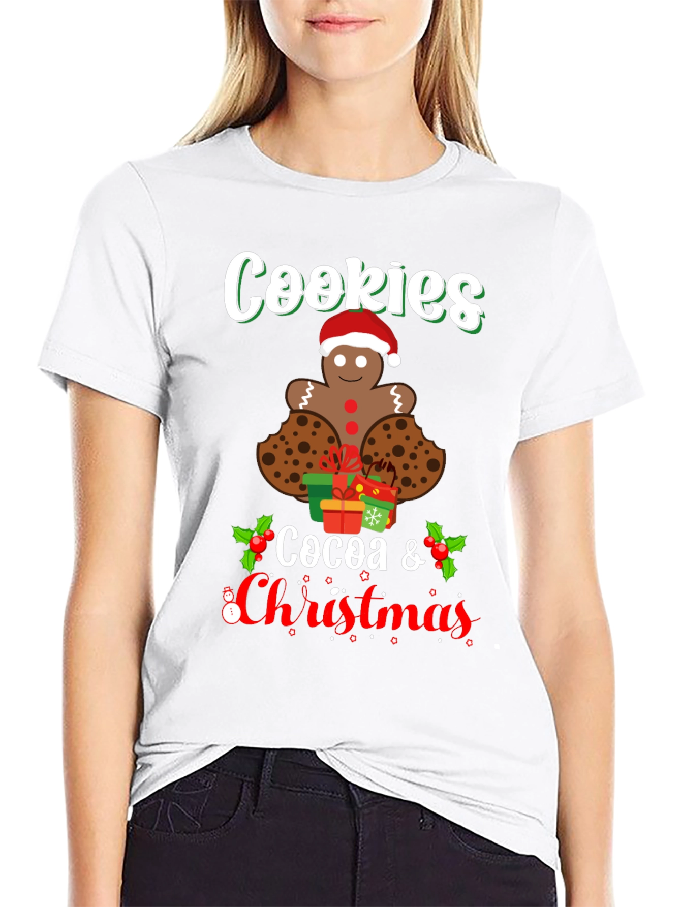 Cookies Cocoa Christmas T-Shirt - Holiday Tee