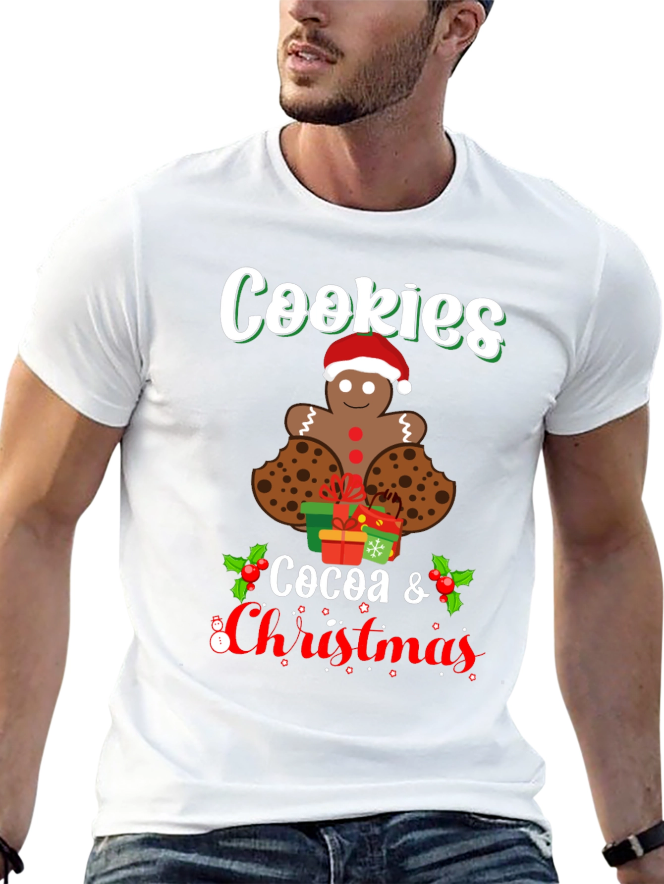 Cookies Cocoa Christmas T-Shirt - Holiday Tee