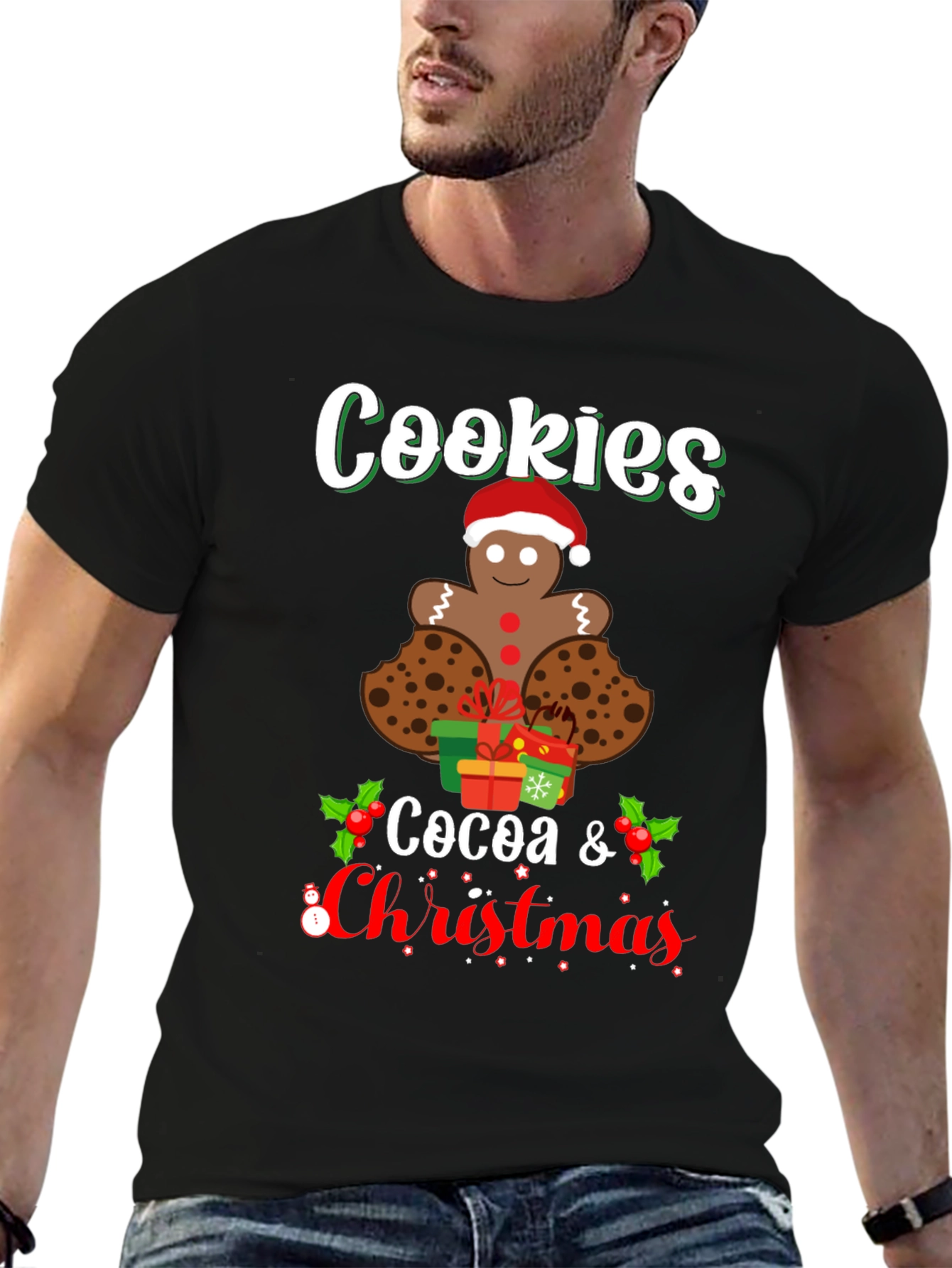 Cookies Cocoa Christmas T-Shirt - Holiday Tee