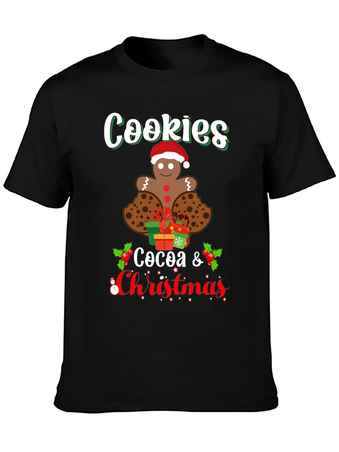 Cookies Cocoa Christmas T-Shirt - Holiday Tee