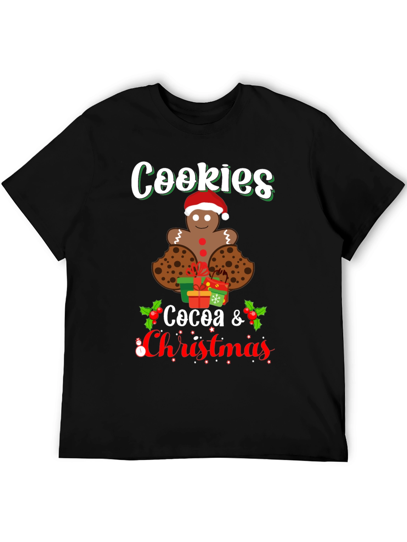 Cookies Cocoa Christmas T-Shirt - Holiday Tee