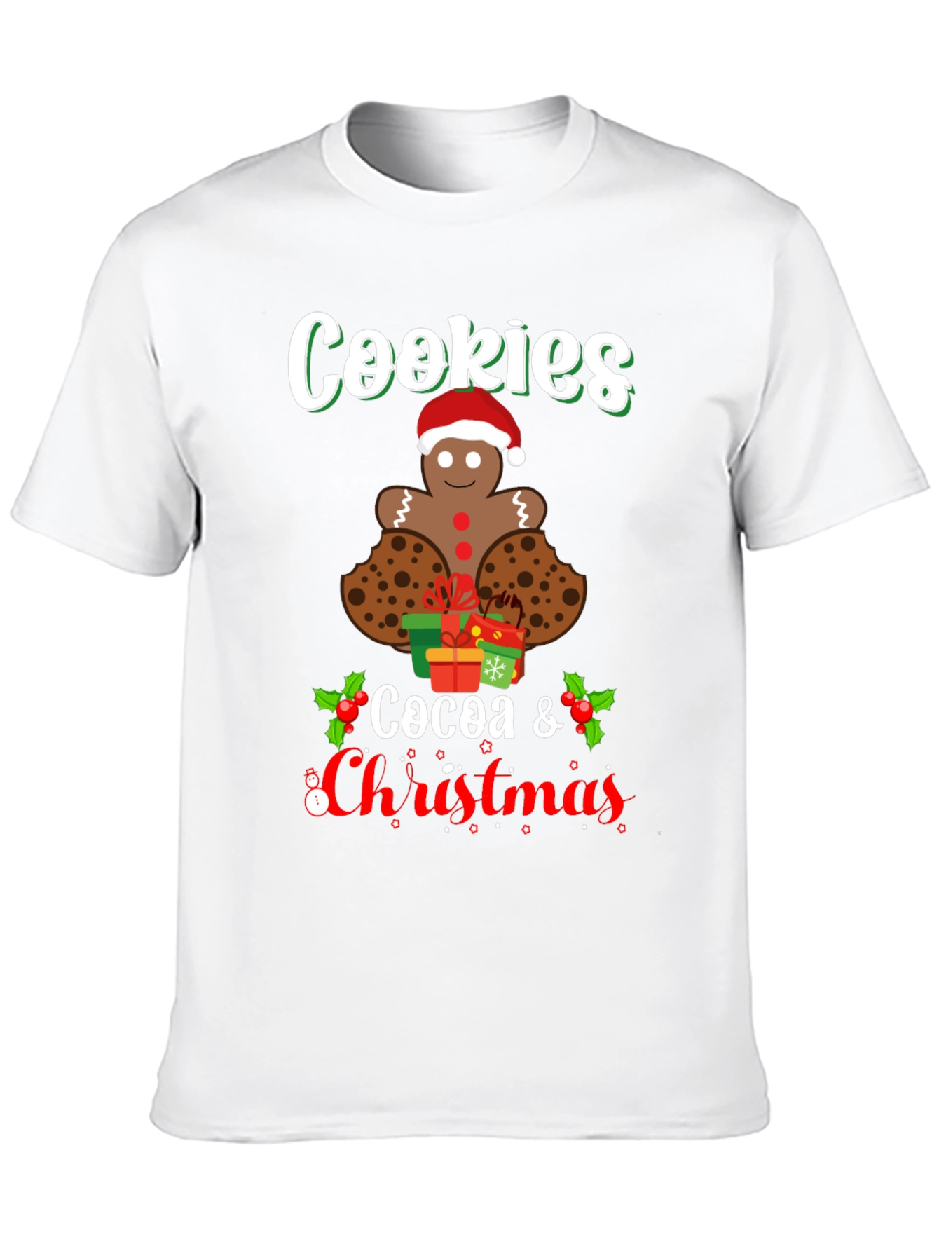 Cookies Cocoa Christmas T-Shirt - Holiday Tee