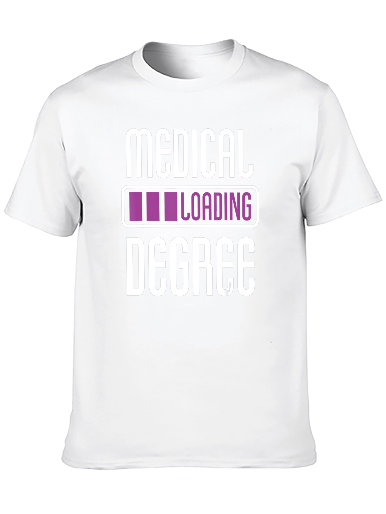 Medical Degree Loading T-Shirt - Black Novelty Tee
