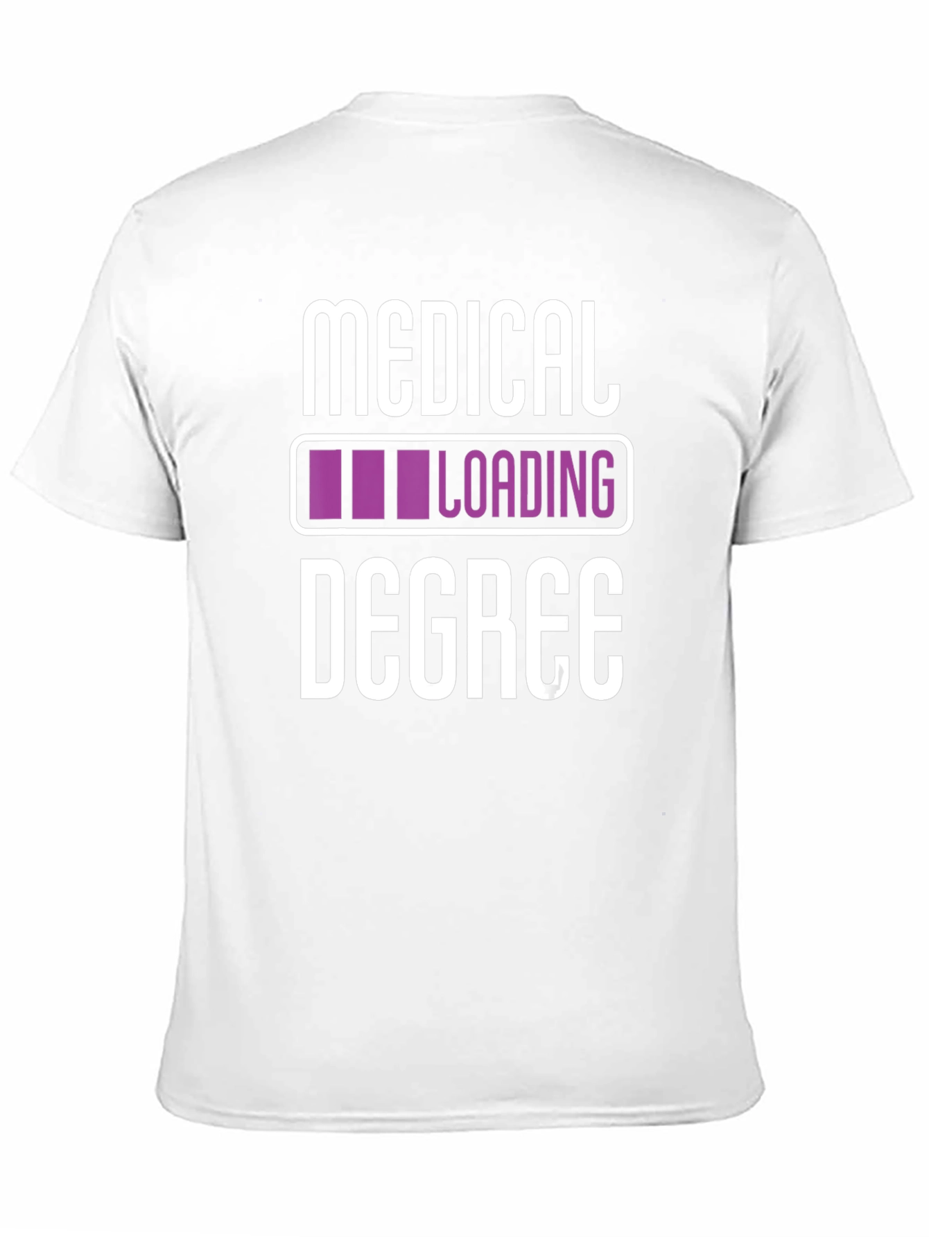 Medical Degree Loading T-Shirt - Black Novelty Tee