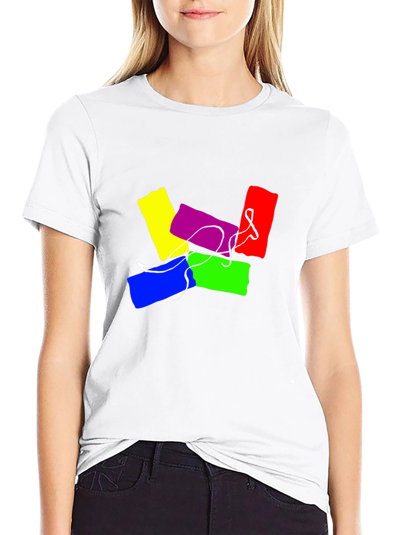 Abstract Art Graphic Tee - Cool Casual Style
