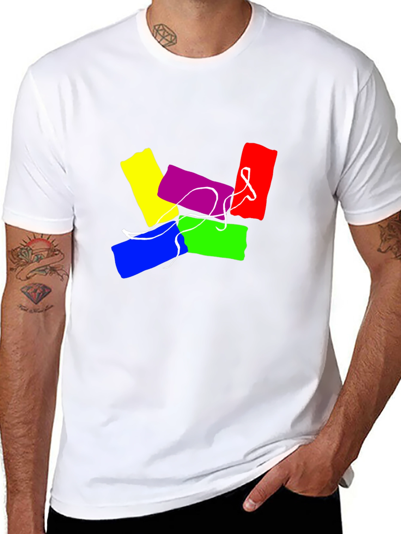 Abstract Art Graphic Tee - Cool Casual Style