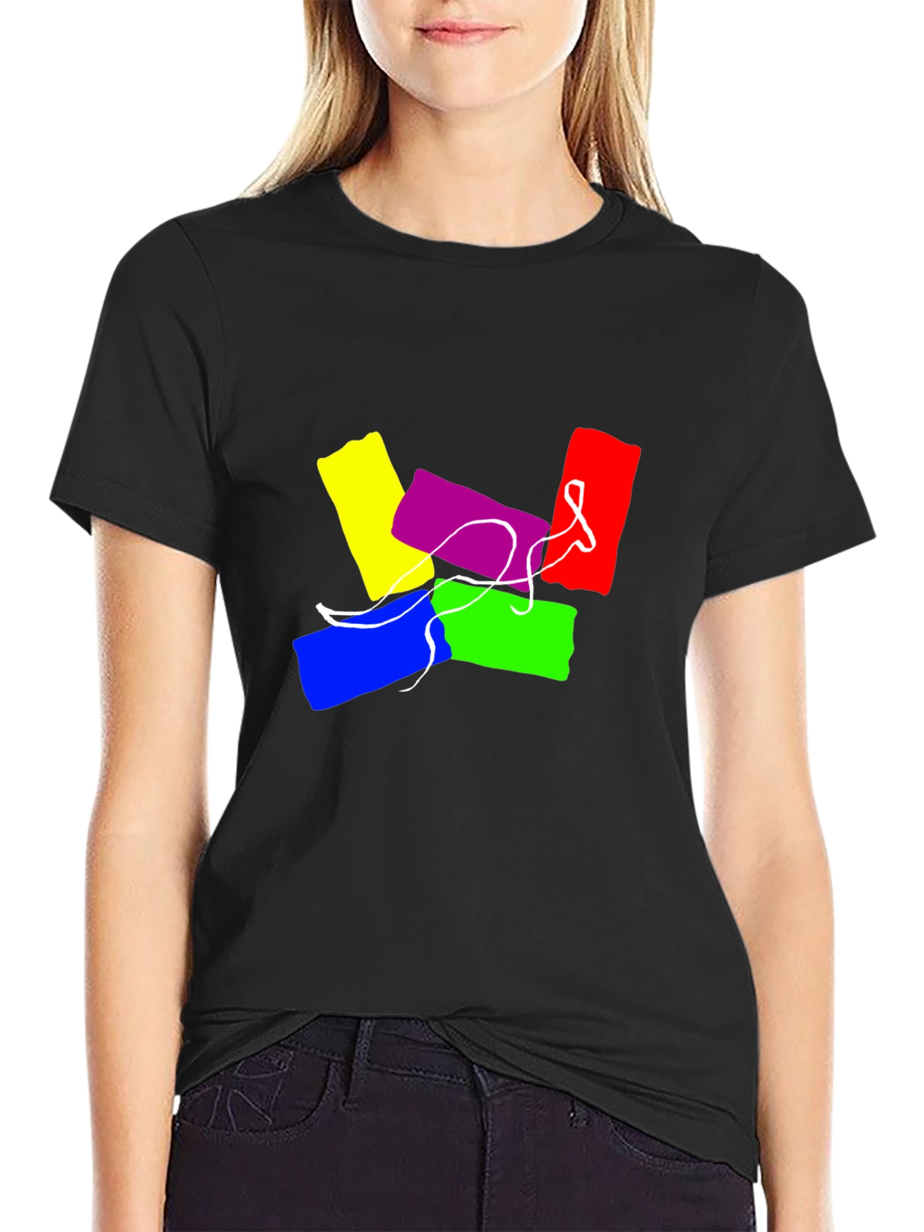 Abstract Art Graphic Tee - Cool Casual Style