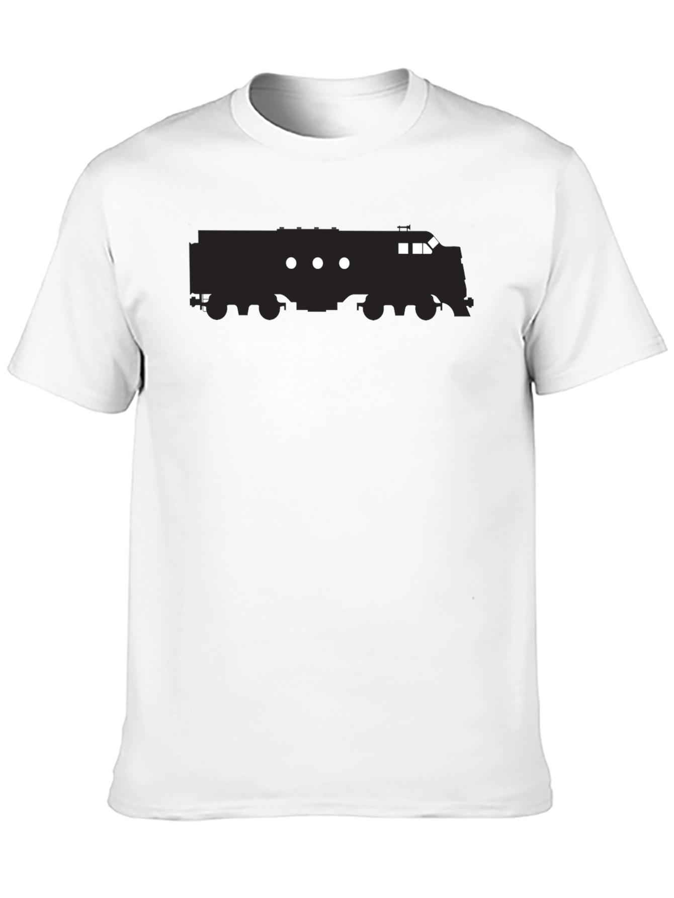 Train Graphic Tee - Cool Black T-Shirt
