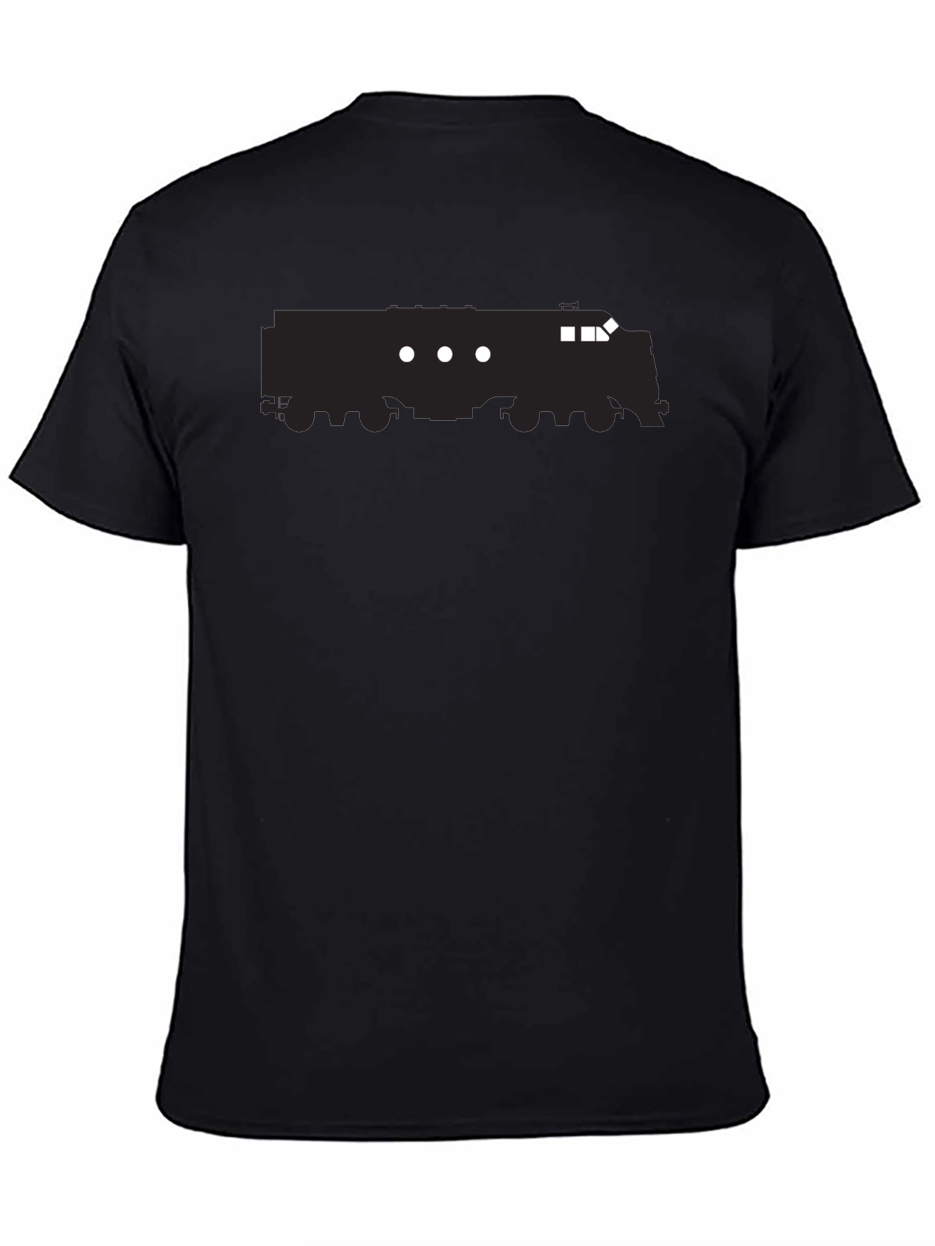 Train Graphic Tee - Cool Black T-Shirt