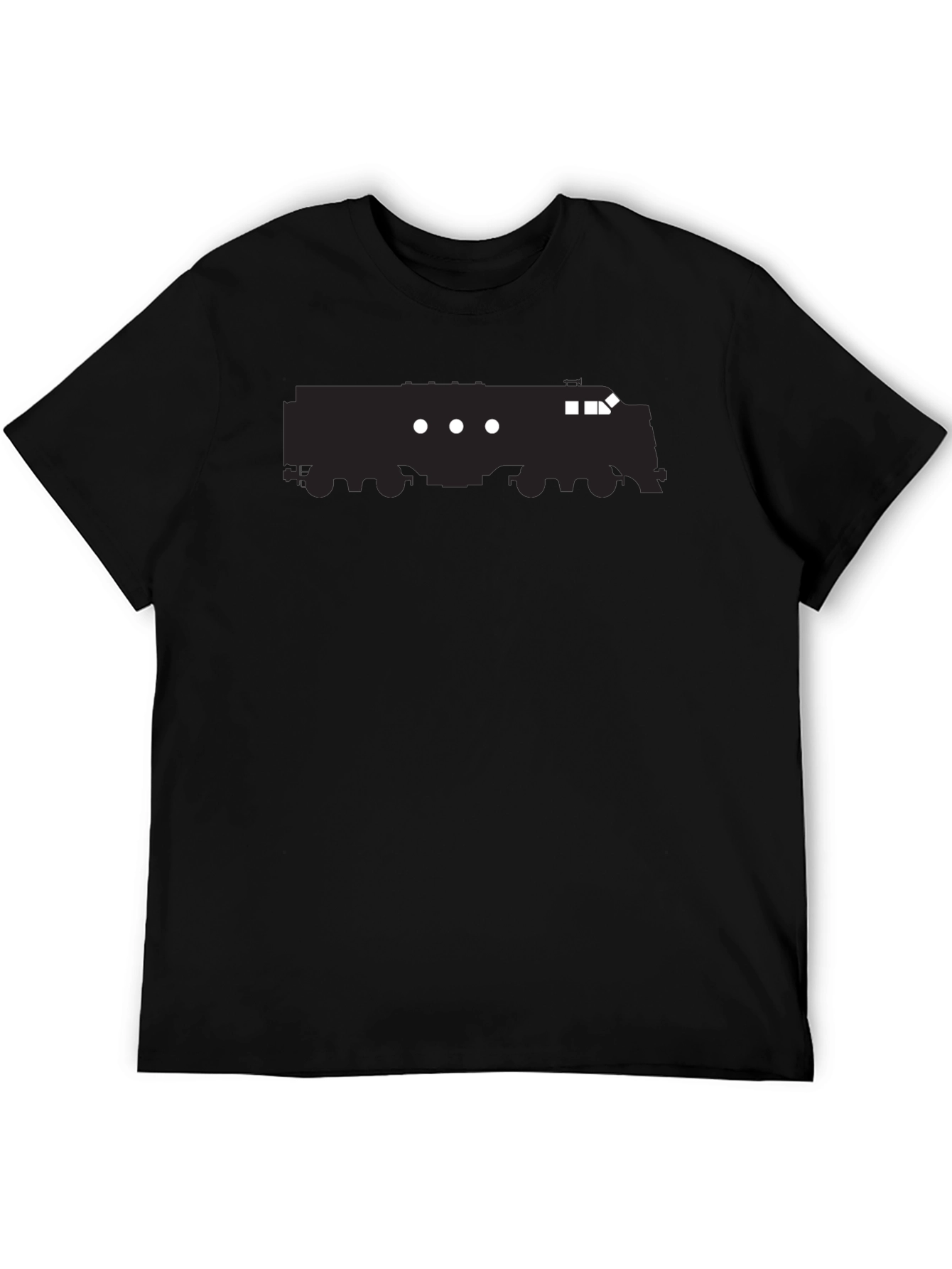 Train Graphic Tee - Cool Black T-Shirt