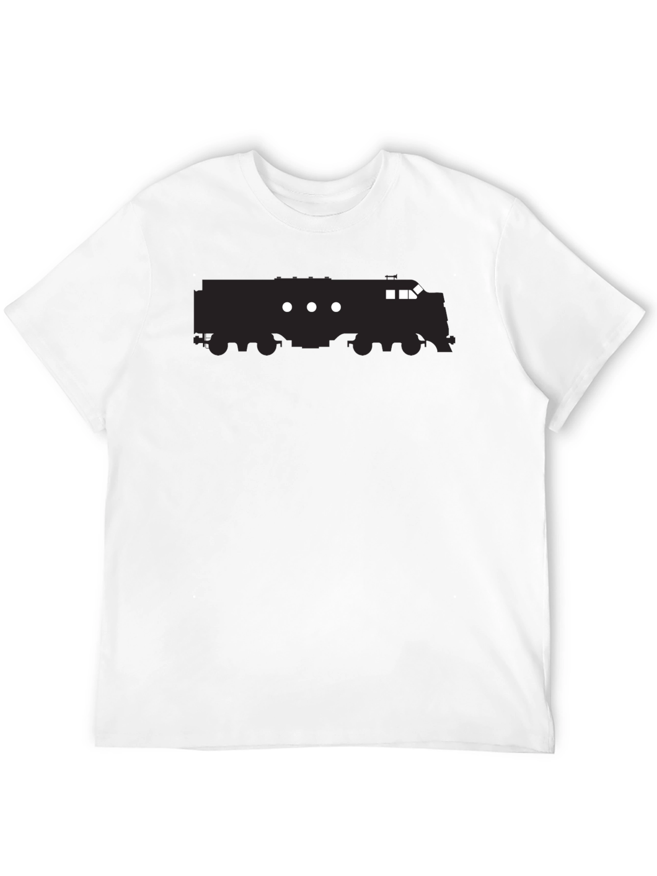 Train Graphic Tee - Cool Black T-Shirt