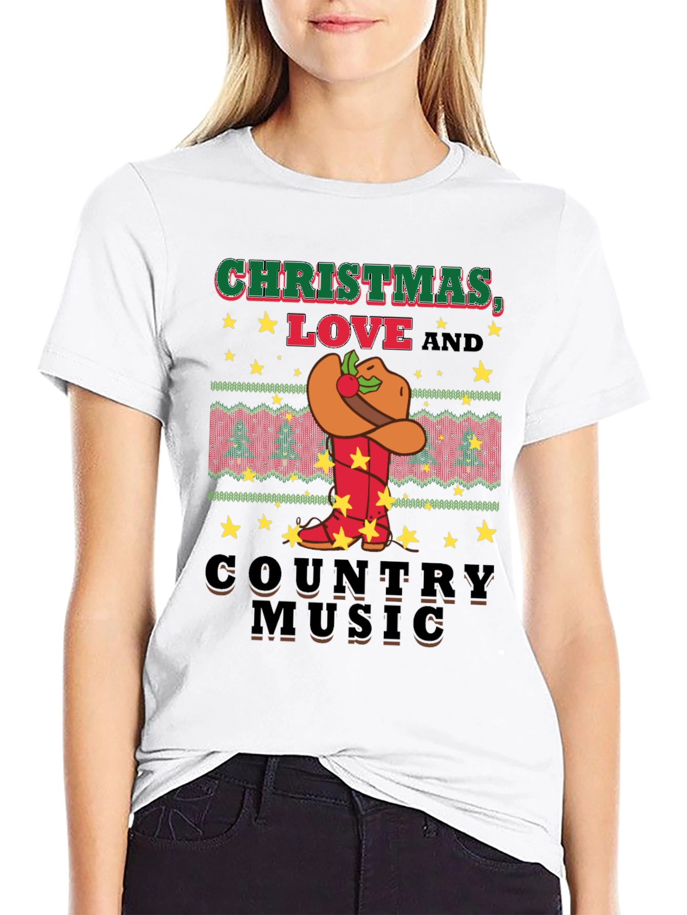 Christmas Love Country Music T-Shirt