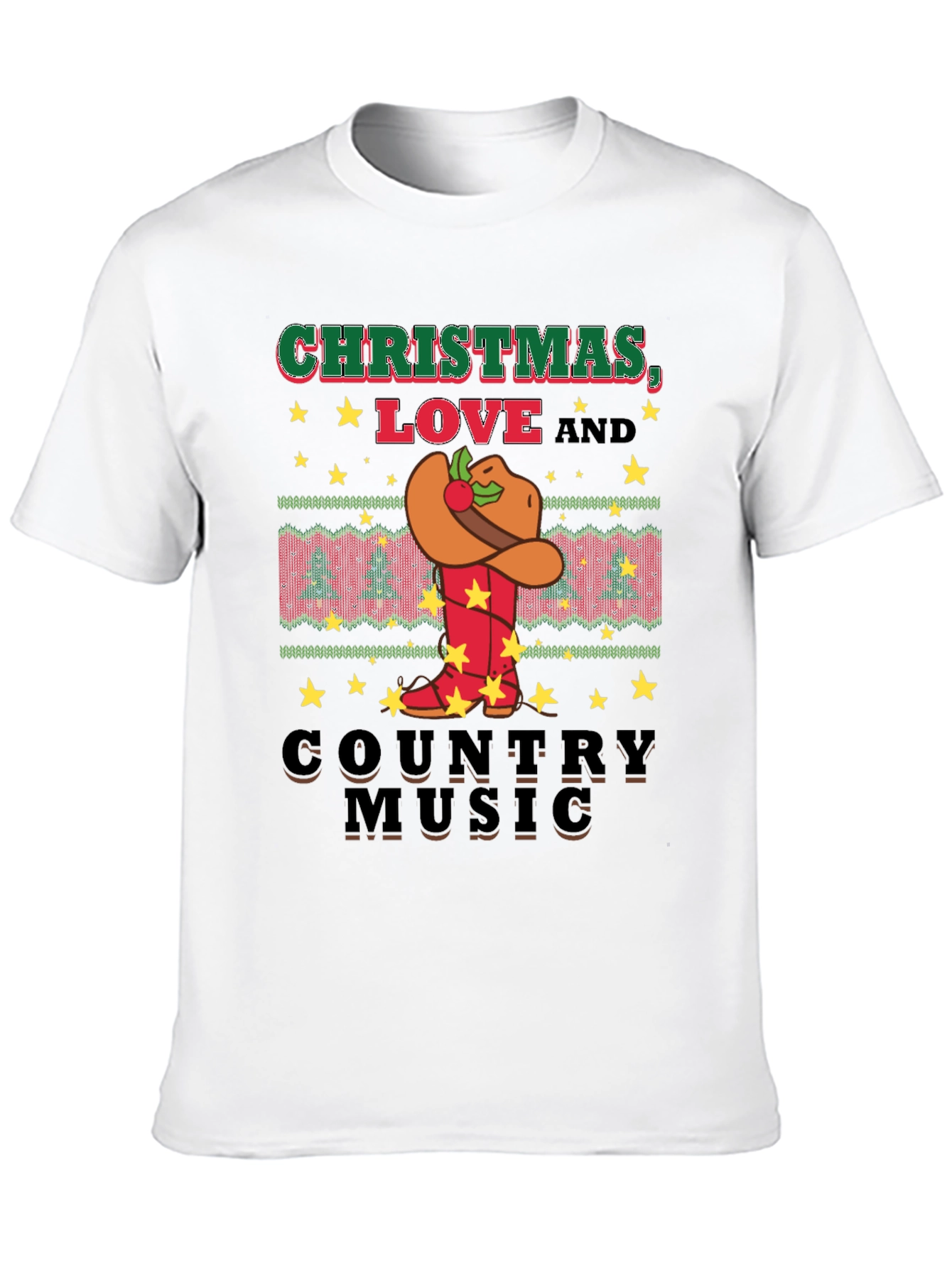 Christmas Love Country Music T-Shirt
