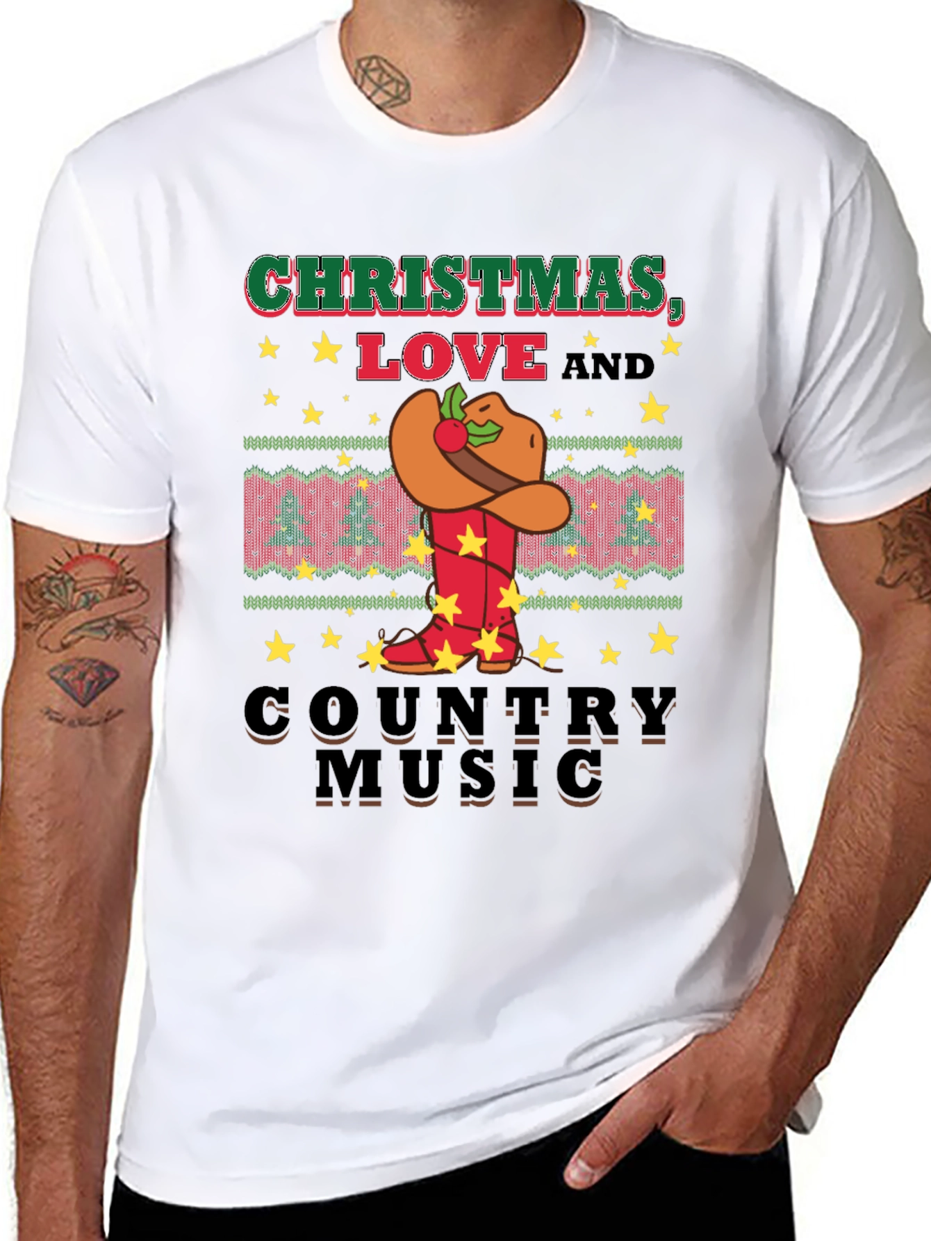 Christmas Love Country Music T-Shirt