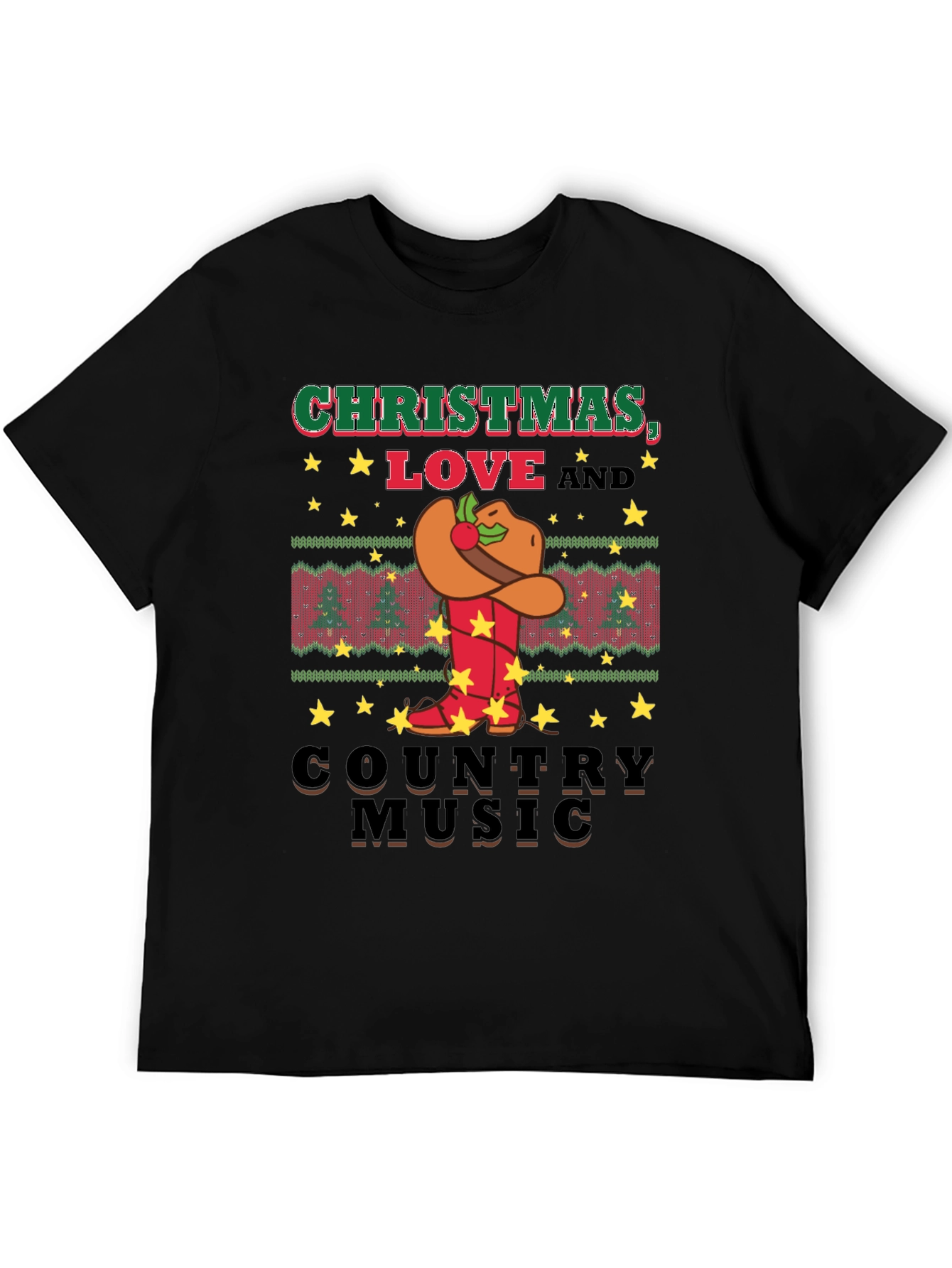Christmas Love Country Music T-Shirt