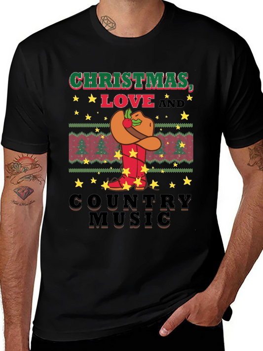 Christmas Love Country Music T-Shirt