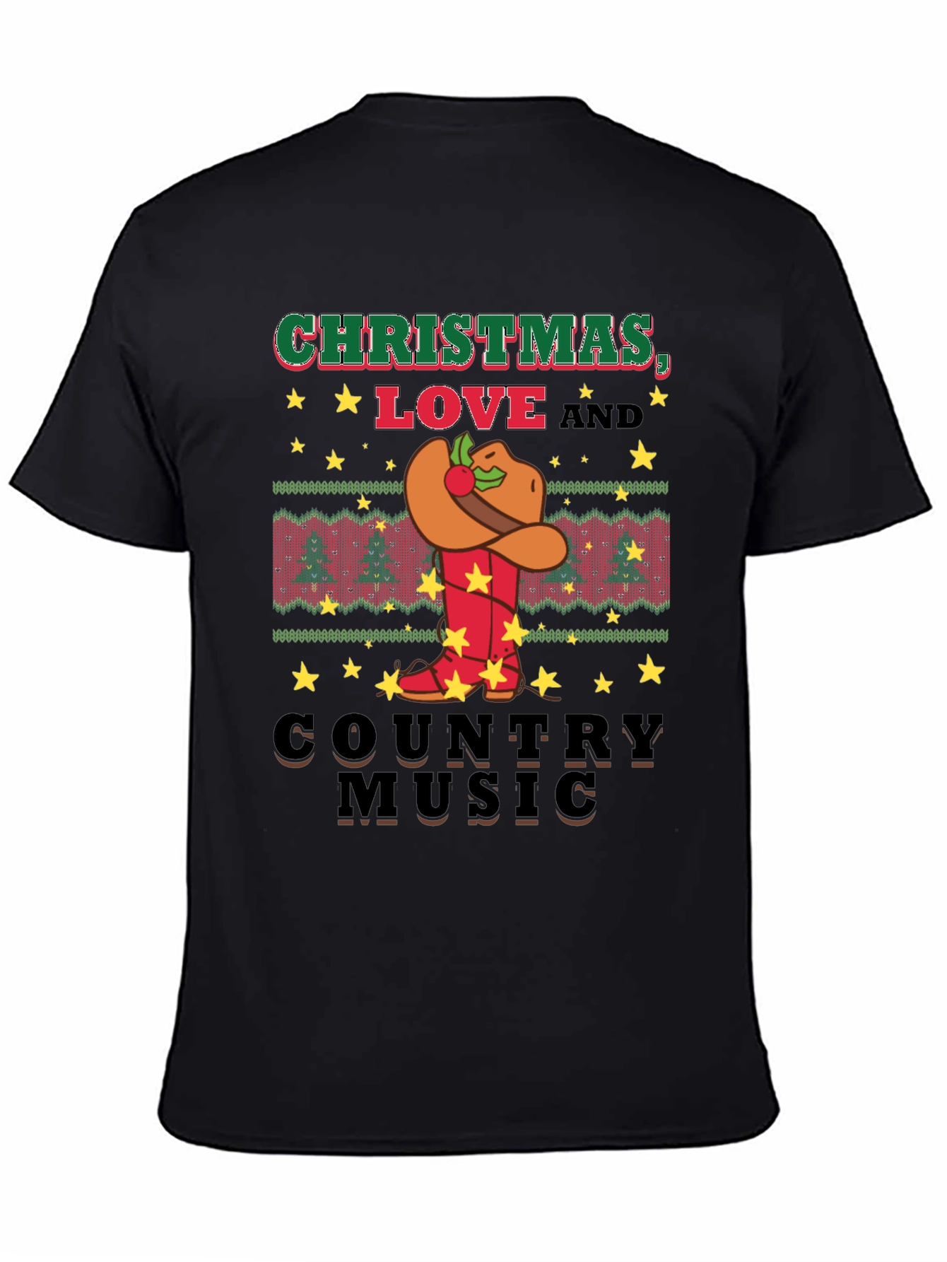 Christmas Love Country Music T-Shirt