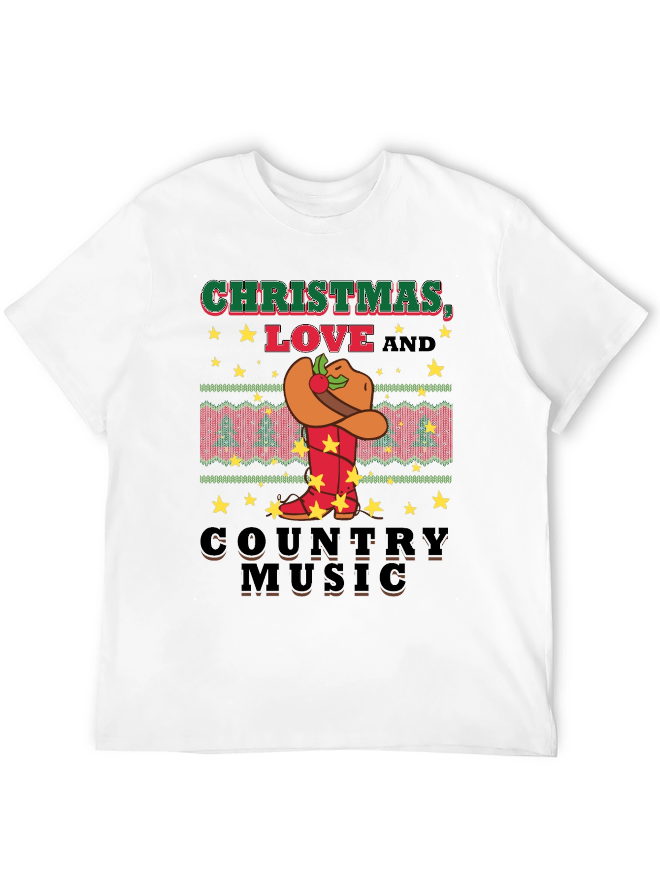Christmas Love Country Music T-Shirt