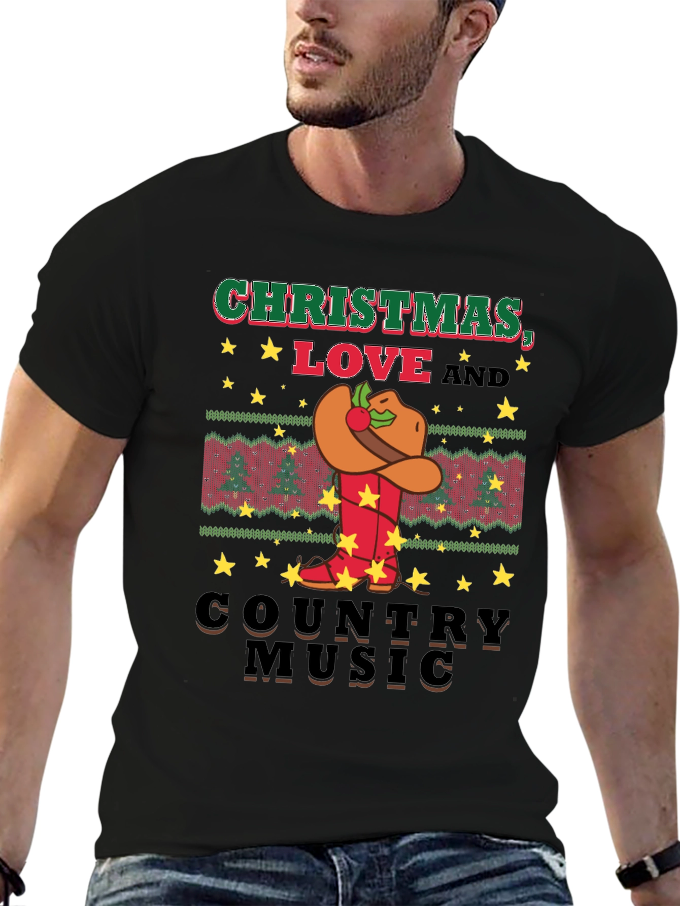 Christmas Love Country Music T-Shirt