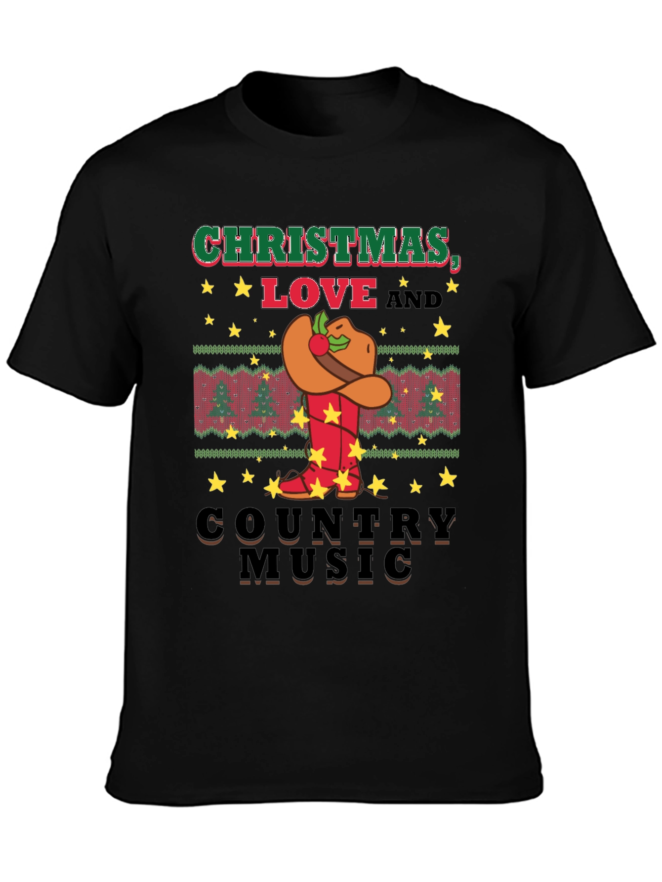 Christmas Love Country Music T-Shirt