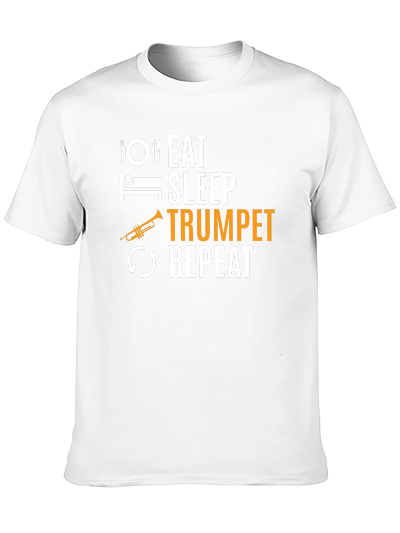 Eat Sleep Trumpet Repeat Graphic Tee