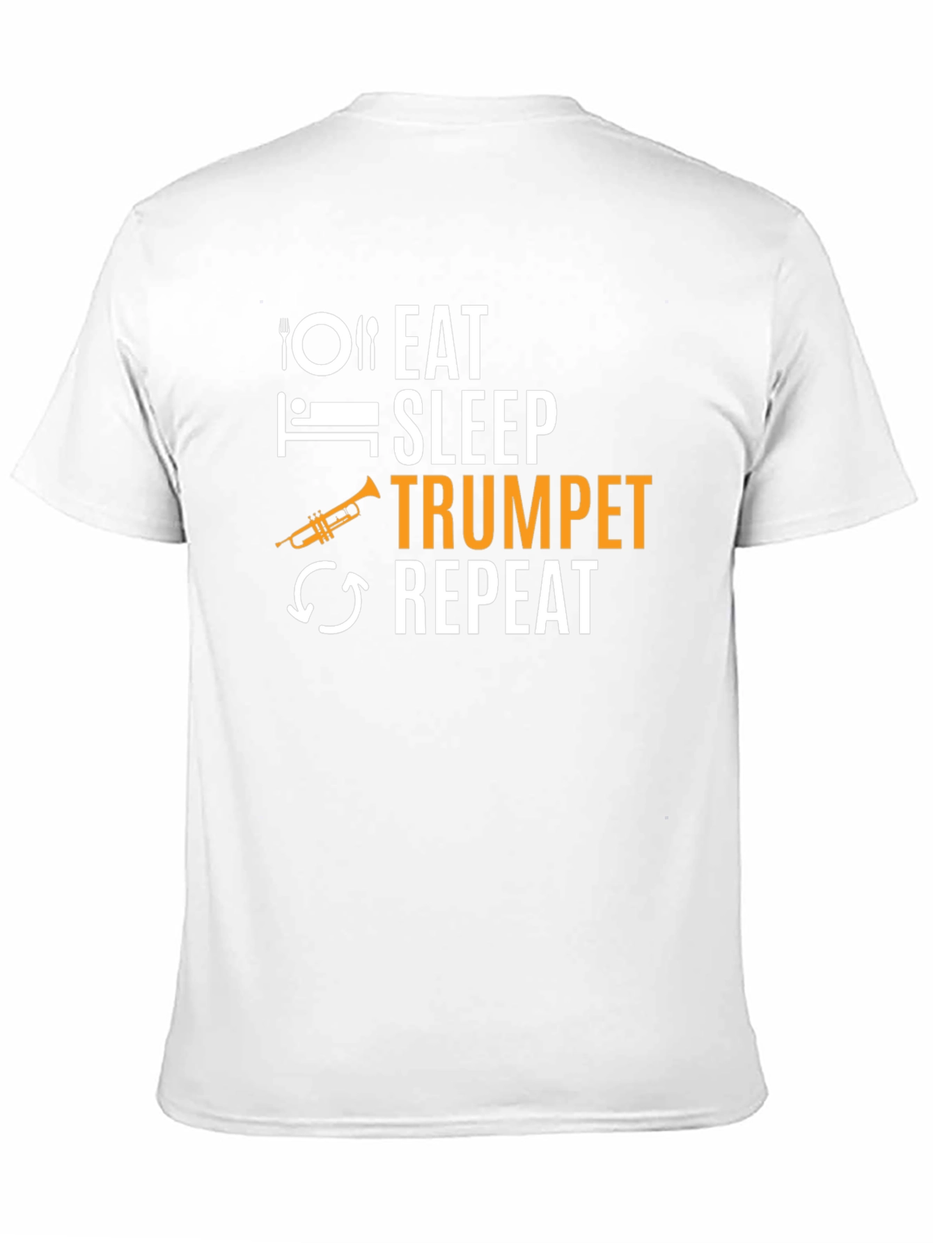 Eat Sleep Trumpet Repeat Graphic Tee