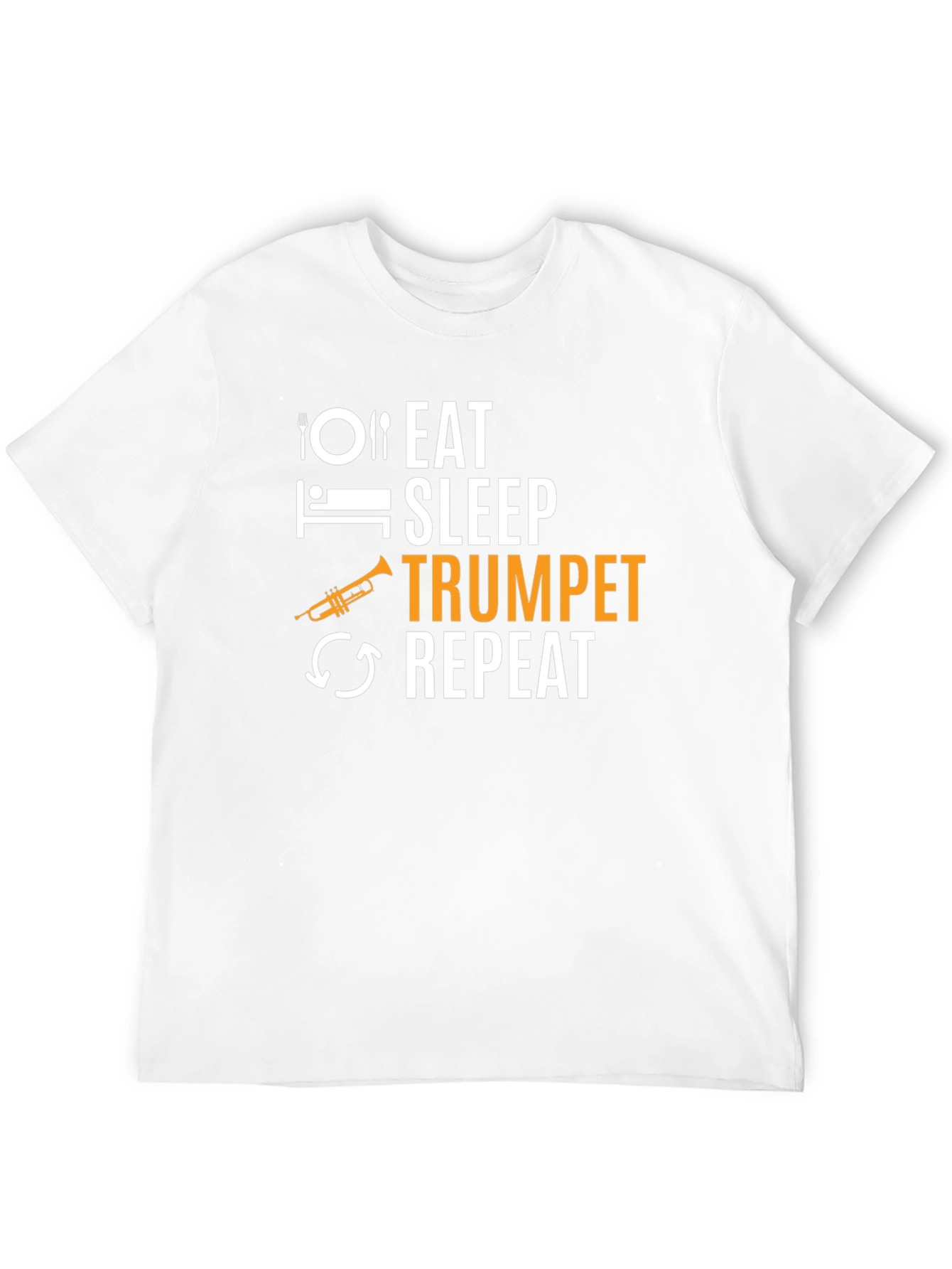 Eat Sleep Trumpet Repeat Graphic Tee
