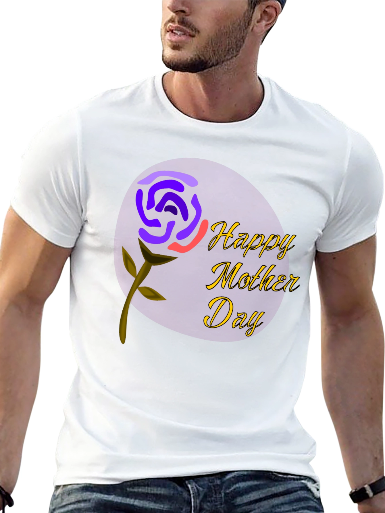 Happy Mothers Day T-Shirt - Floral Design
