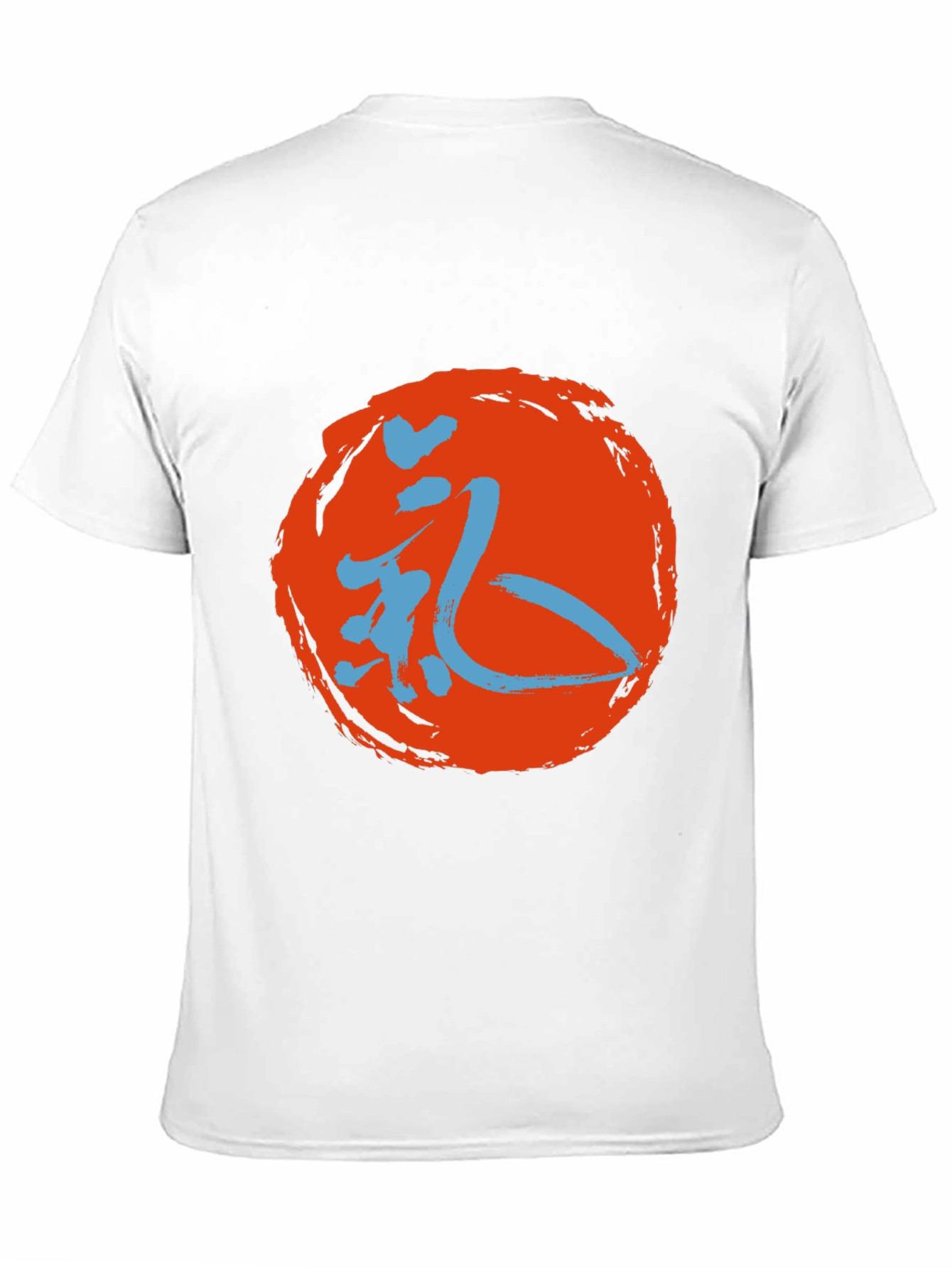 Mens Black T-Shirt with Japanese Symbol Design
