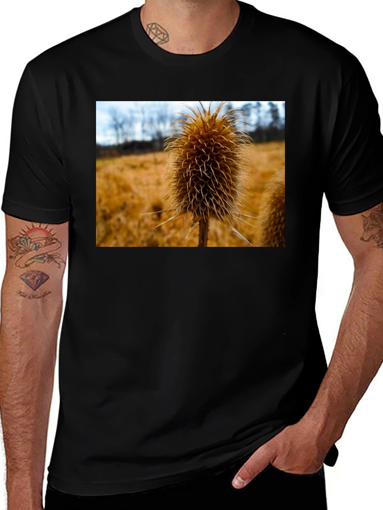 Teasel T-Shirt - Nature Inspired Design