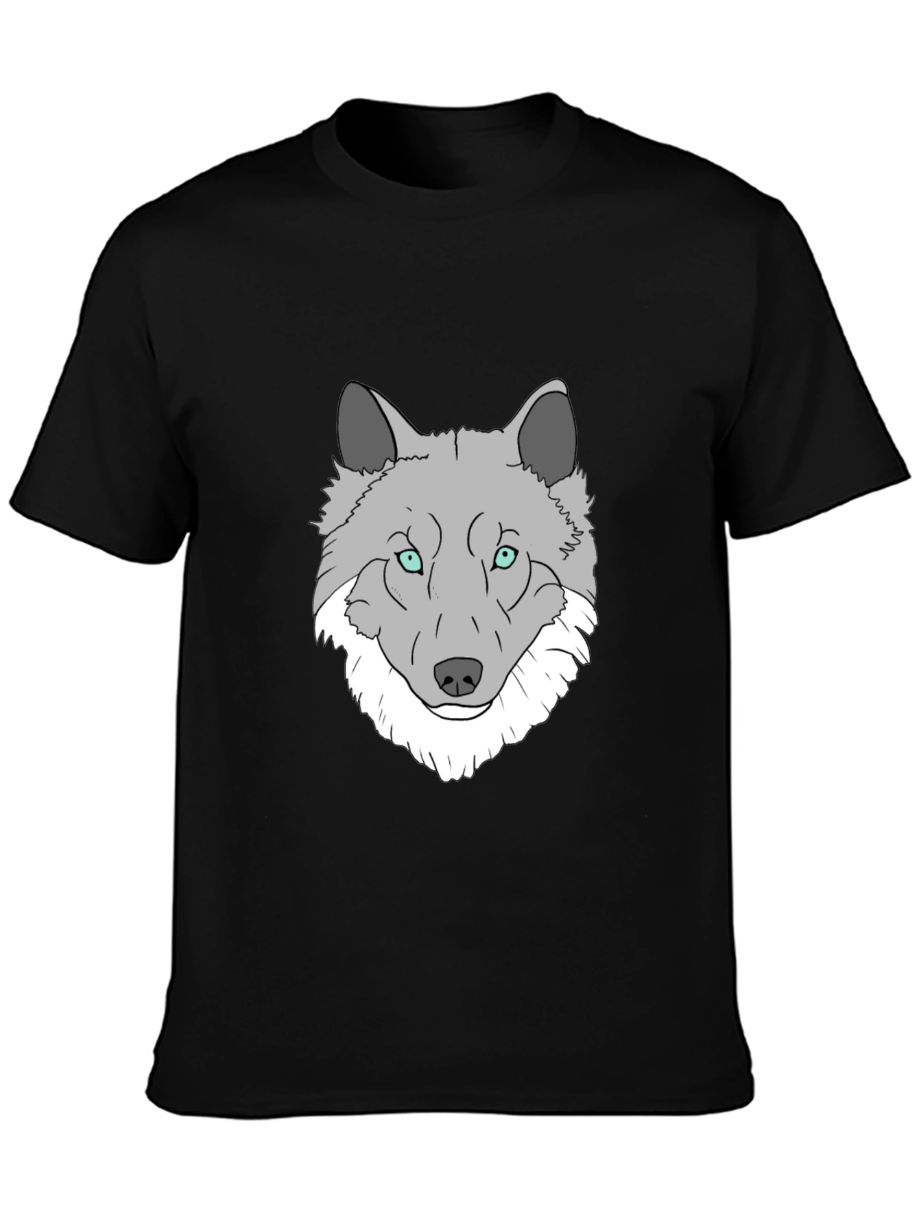 Wolf Graphic Print T-Shirt - Stylish Mens Tee