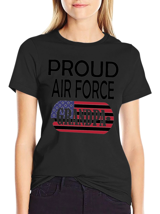 Proud Air Force Grandpa Graphic T-Shirt
