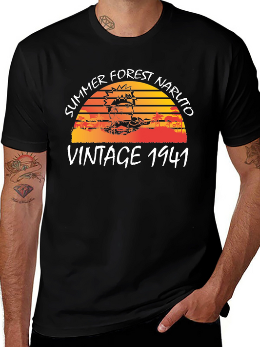 Summer Forest Naruto Vintage 1941 T-Shirt