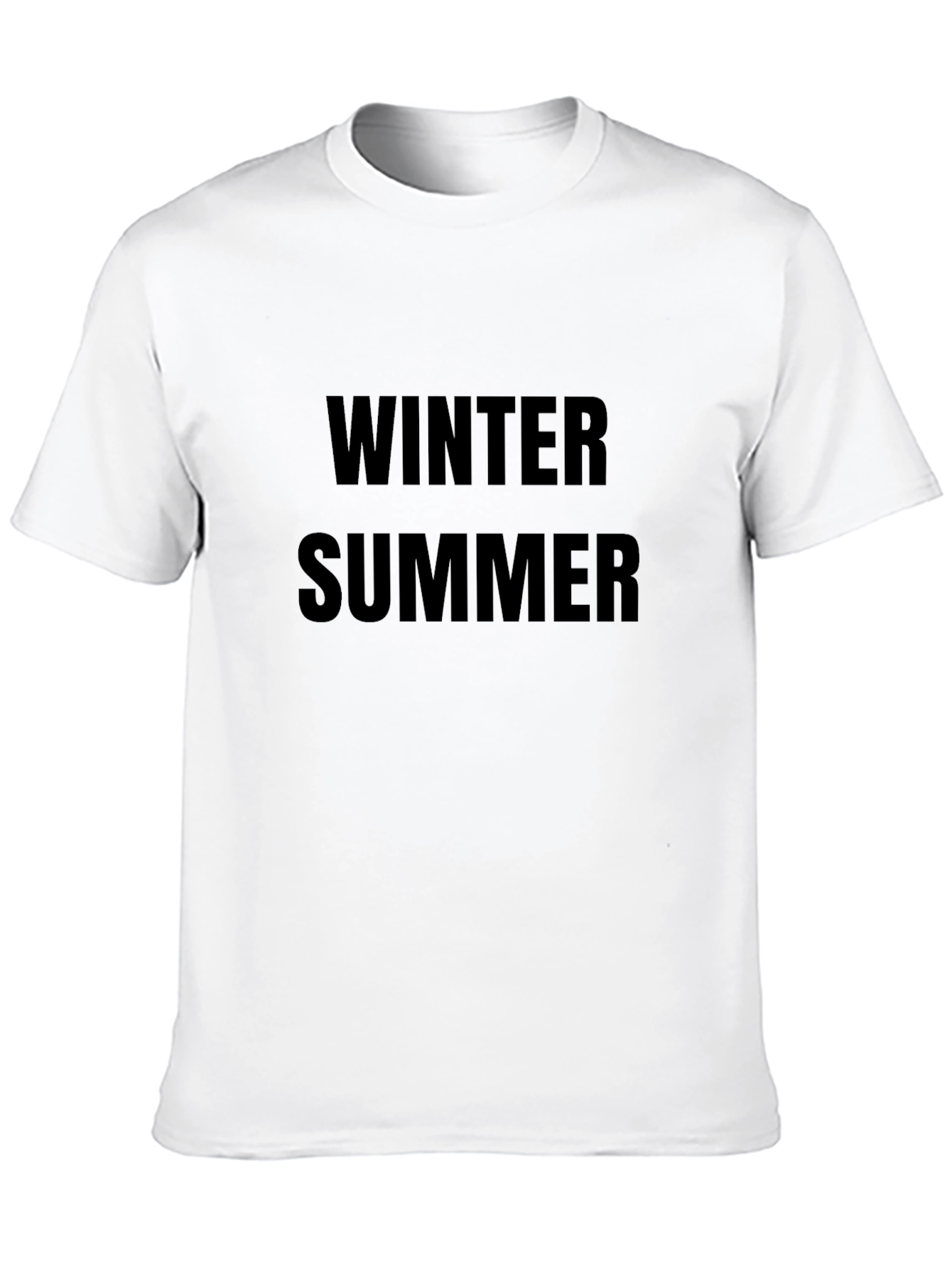 Winter Summer Graphic Tee - Unisex Black T-Shirt