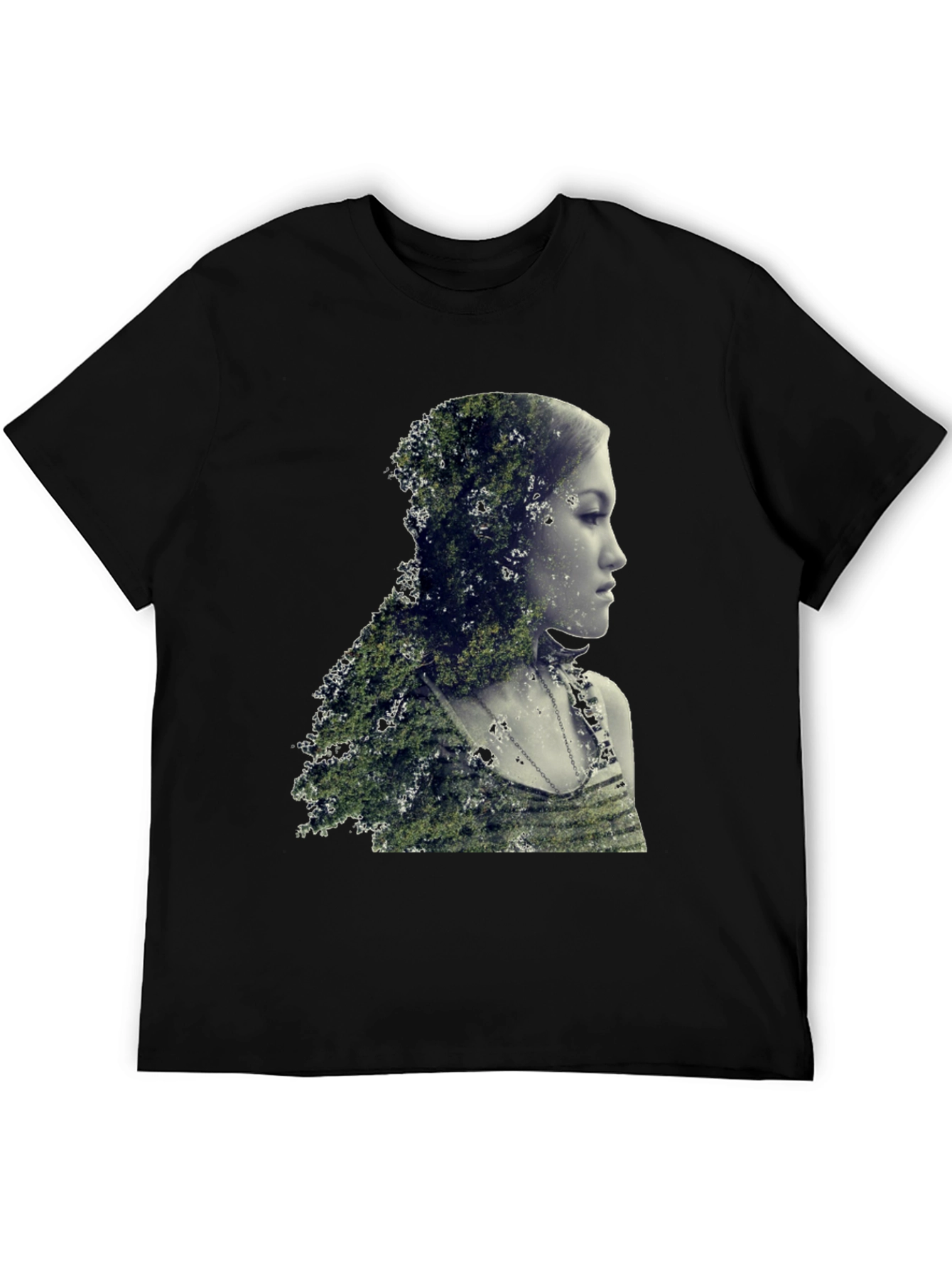 Nature Portrait Black T-Shirt