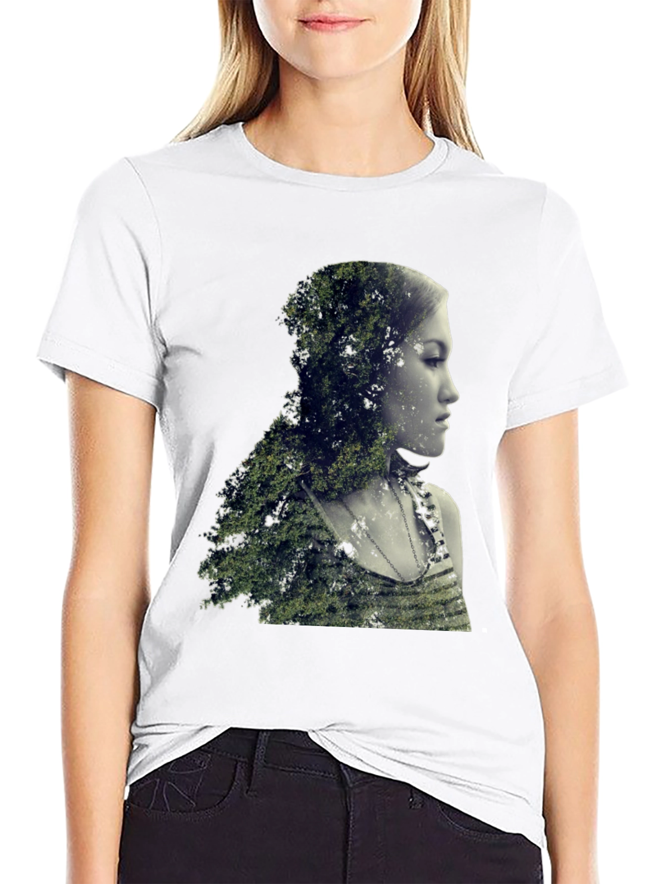 Nature Portrait Black T-Shirt