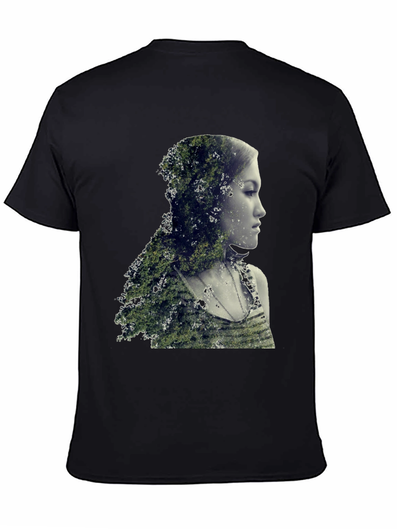 Nature Portrait Black T-Shirt