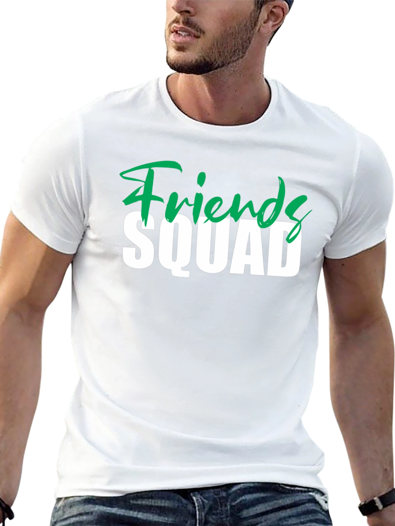 Friends Squad Graphic T-Shirt - Black