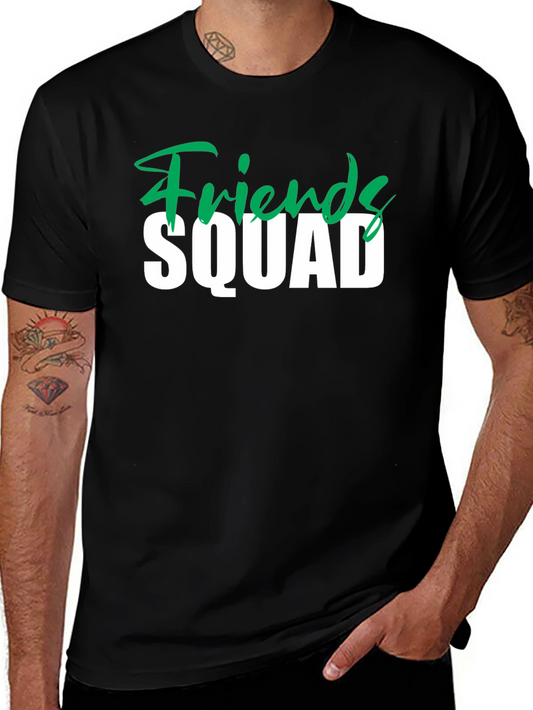 Friends Squad Graphic T-Shirt - Black